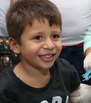 Alagoas atinge 94,8% da cobertura de vacinação contra polio e sarampo