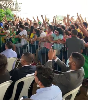 [Vídeo] Vereadores por Maceió são vaiados em evento com Bolsonaro