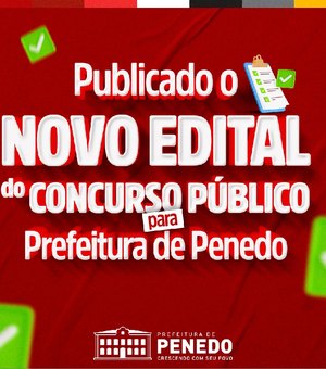 Concurso da Prefeitura de Penedo tem data de realização das provas confirmada