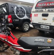 Denúncia anônima aponta localização de moto roubada em Arapiraca