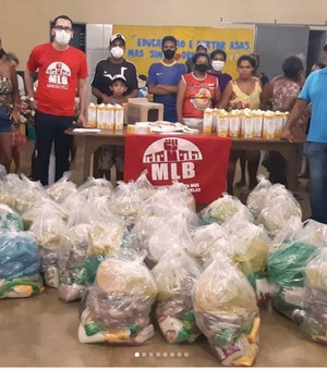 Movimento de Luta nos Bairros realiza entrega de cestas básicas a famílias em Palmeira dos Índios