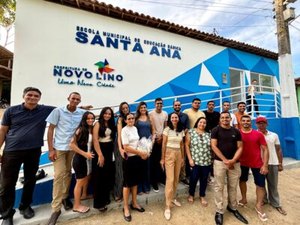 Prefeita Marcela Gomes inaugura reforma de escolas em Novo Lino