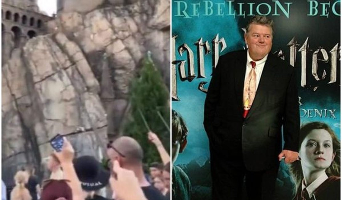 No Castelo de Hogwarts, fãs de Harry Potter homenageiam Robbie Coltrane