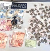 Polícia prende seis homens em residência traficando e consumindo drogas
