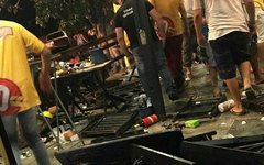 Pancadaria e quebra-quebra encerram show em bar de Arapiraca