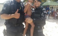 Polícia Militar ajudou a encontrar o garoto 