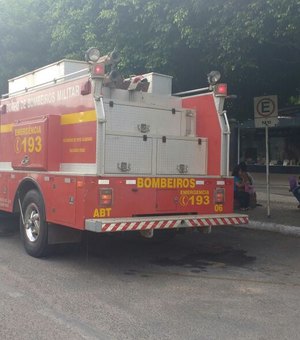 Veículo pega fogo após cair de ribanceira em Arapiraca 
