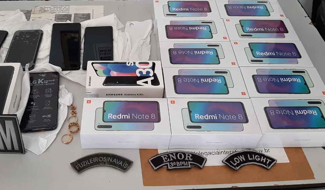 Homem é preso com 17 celulares sem notas fiscais em Arapiraca