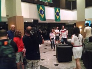 Alemanha chega em Fortaleza com 2h30 de atraso