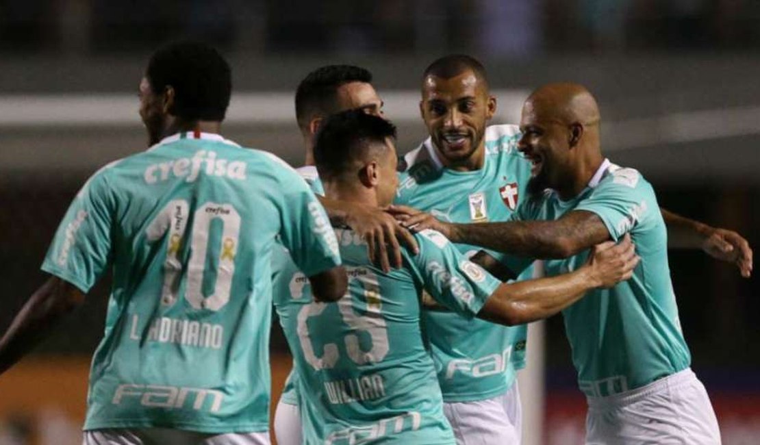 Em jogo de oito gols, Palmeiras faz 1º tempo de cinema e goleia o CSA