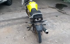 Moto recuperada pela polícia