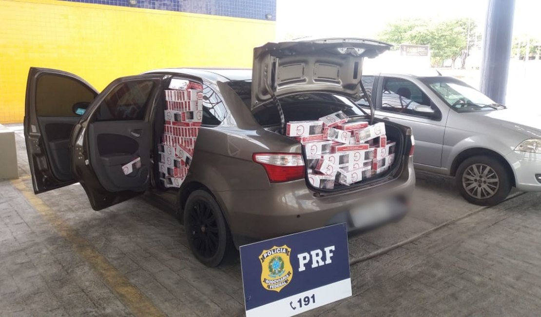 PRF apreende 800 mil cigarros contrabandeados no Sertão