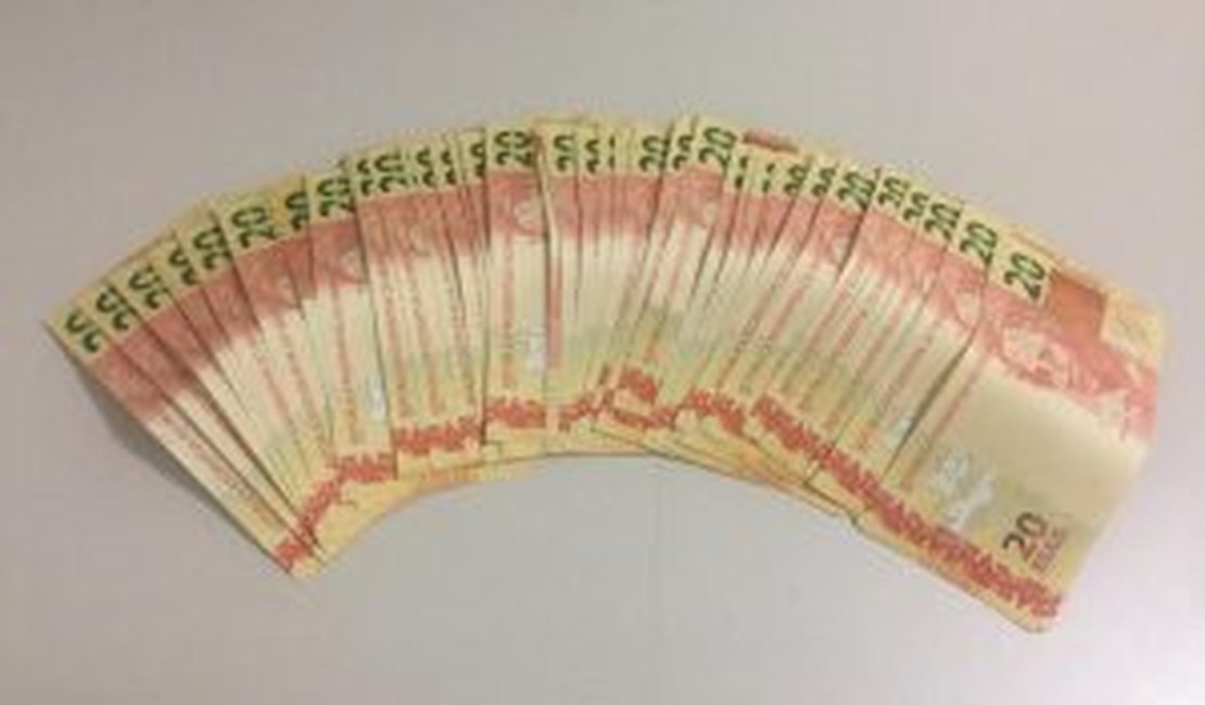 Jovem é preso com mais de mil reais em notas falsas no Sertão 