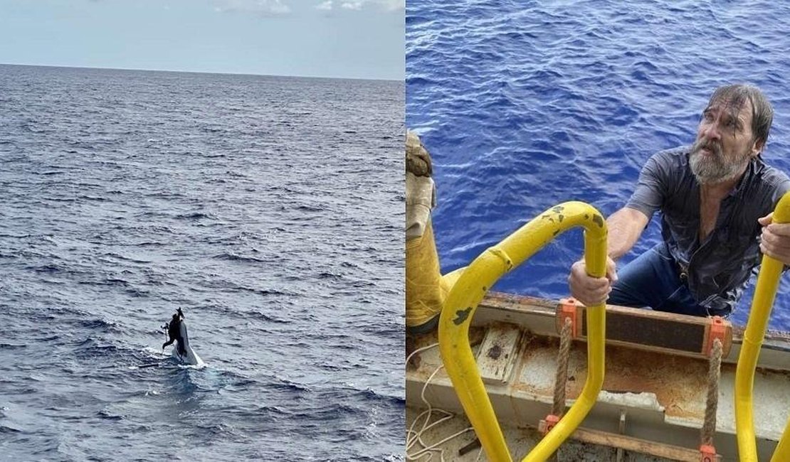 Marinheiro desaparecido é achado vivo agarrado a barco a 138 km da costa