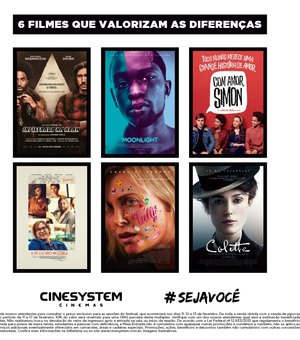 Cinesystem promove festival de filmes que tratará da valorização de diferenças