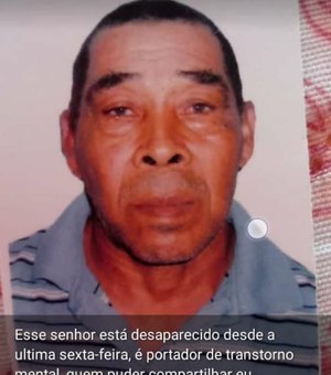 Familiares procuram por idoso desaparecido no Passo de Camaragibe