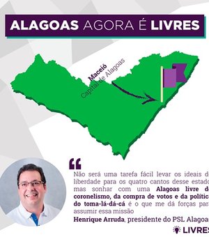 Médico Henrique Arruda assume Presidência do PSL em Alagoas 