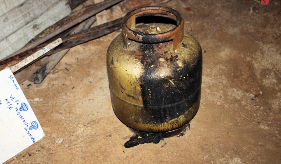 Botijão de gás explode e provoca incêndio em residência no interior 