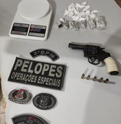 Drogas , arma e munições são apreendidas na cidade de São Sebastião