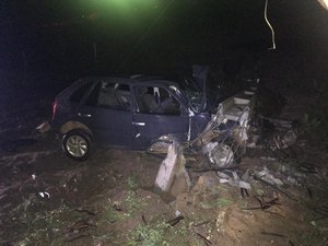 Três pessoas e um animal ficam feridos após acidente, em Craíbas