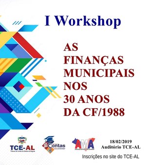 Workshop sobre as finanças municipais acontece no próximo dia 18