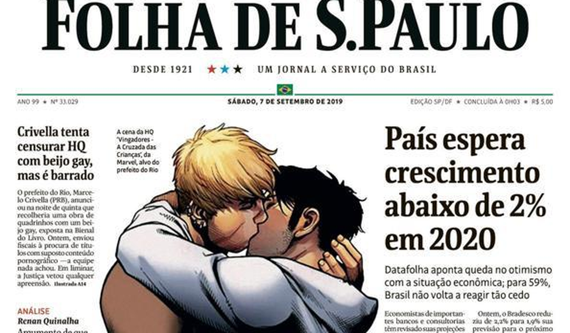 O beijo gay na capa da Folha de S. Paulo e a discussão sobre censura e diversidade