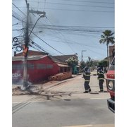 Fiação de poste incendeia em Maragogi