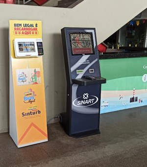 Terminal Rodoviário de Maceió recebe totem de recarga do Cartão Bem Legal