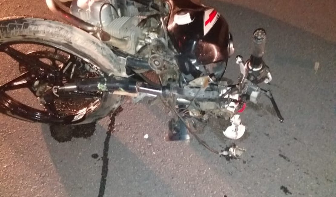 Motoqueiro sofre grave acidente de trânsito em São Luís do Quitunde