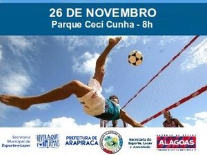 Arapiraca vai sediar 1ª Copa Arapiraca de Futevôlei