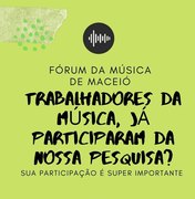 Fórum da Música de Maceió faz pesquisa sobre o segmento musical em Alagoas
