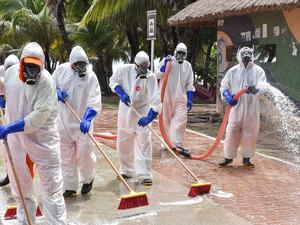 Coronavírus: Prefeitura realiza ações de limpeza no combate à pandemia