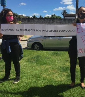 Professores aprovados em concurso de Rio Largo convocam novo protesto