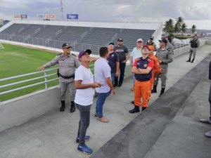 Órgãos de fiscalização realizam vistoria e aprovam obras de segurança no Municipal de Arapiraca