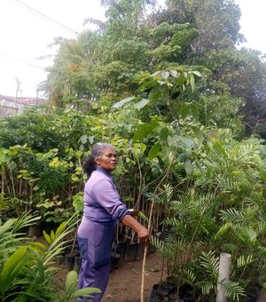 Técnica em jardinagem é referência em preservação do meio ambiente em Arapiraca