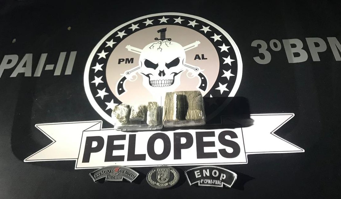 Homem com mais de 400g de maconha é preso em Arapiraca