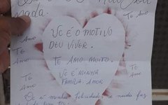 Carta de amor : 'Te amo muito'