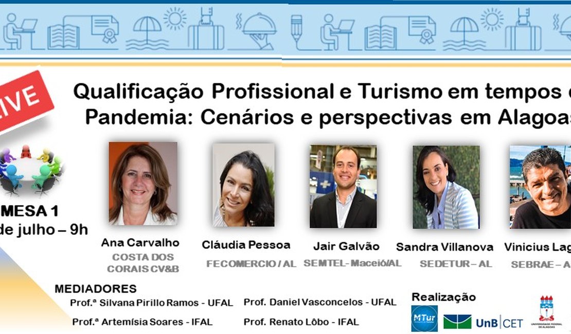 Profissionais do Ifal integram evento on-line sobre turismo em tempos de pandemia