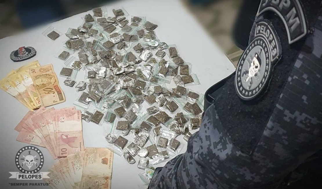 Jovem de 21 anos é preso por tráfico de drogas no bairro Brasiliana