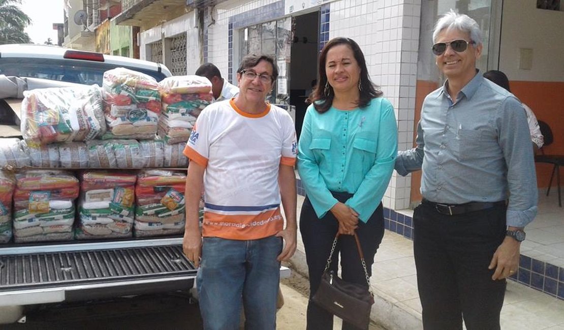 ONG Moradia e Cidadania doa cestas básicas a vítimas das chuvas em Alagoas
