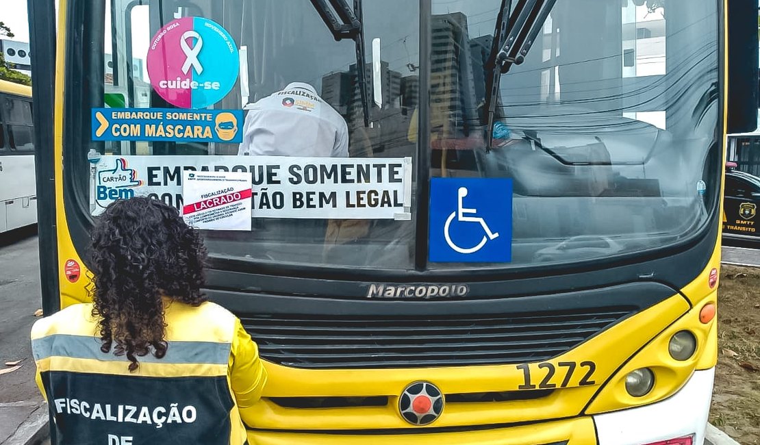 SMTT lacra 35 ônibus por irregularidades em Maceió