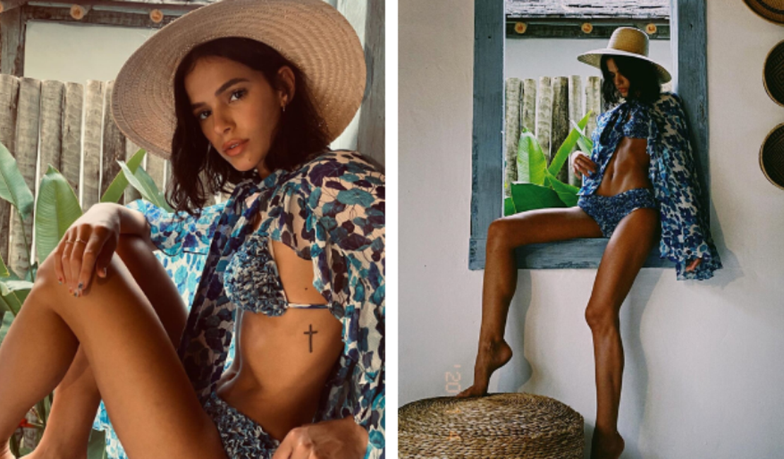 Marquezine usa biquíni de R$ 890 estilo calcinha de criança