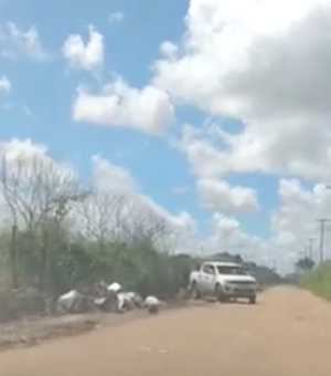[Vídeo] População flagra descarte irregular de lixo em Arapiraca