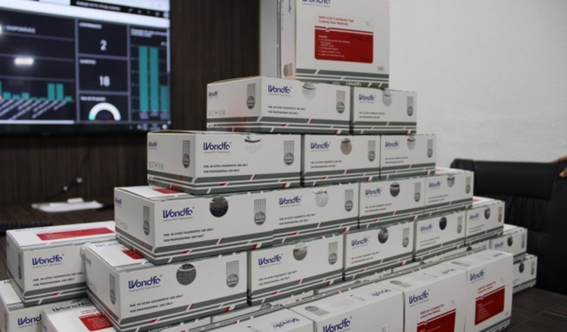 Sesau vai distribuir mais 10 mil testes rápidos de Covid-19 para os 102 municípios de AL