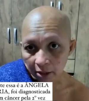 [Vídeo] Mulher diagnosticada com câncer pela 2ª vez faz apelo para ajudar a custear tratamento