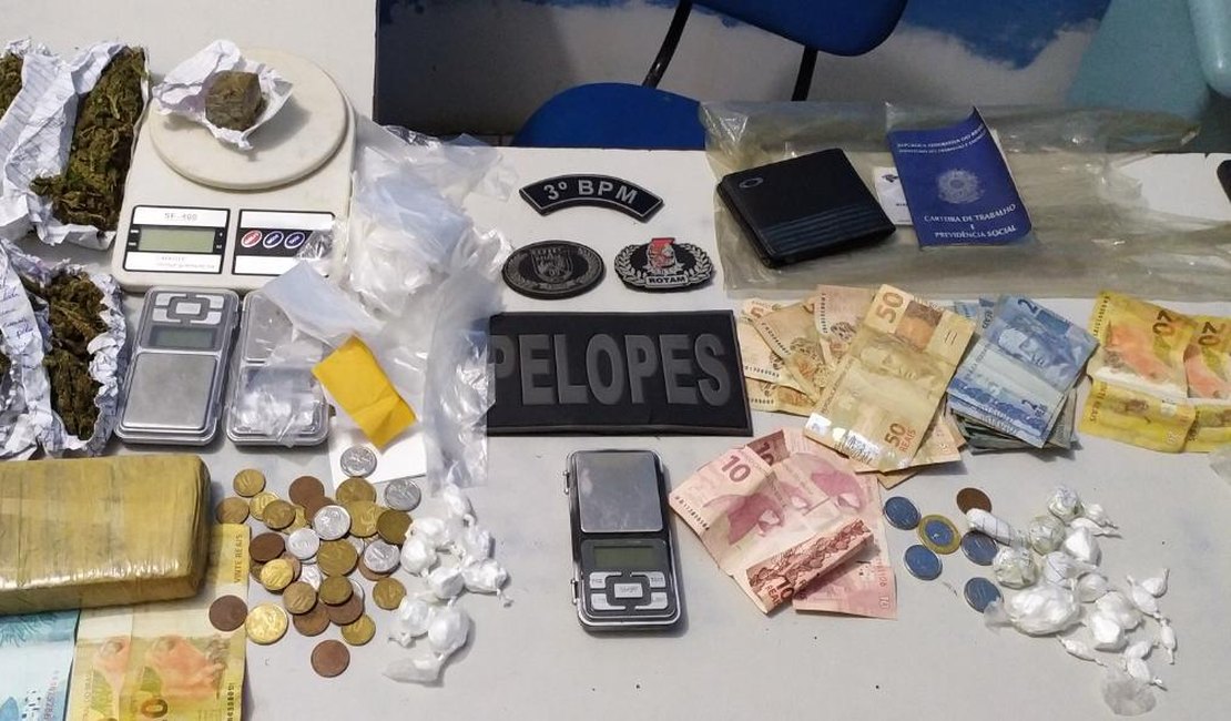 Maconha e cocaína são apreendidas em duas residências de Arapiraca