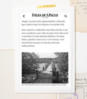 Folha de São Paulo destaca as belezas de Porto de Pedras