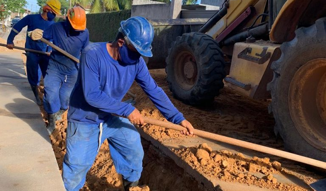 Nova Maceió avança com obras de saneamento no Conjunto Gurguri