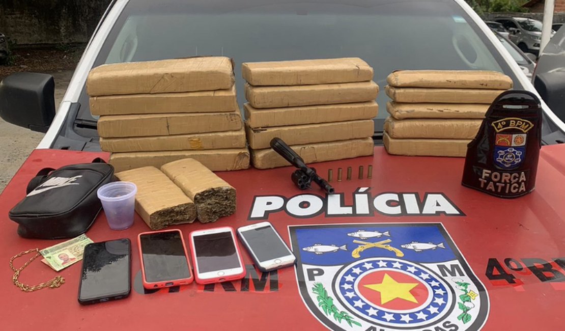 Polícia Militar apreende 13 kg de maconha em Maceió