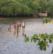 Peixe boi foge do agito de uma festa rave e encalha no rio Persinunga 